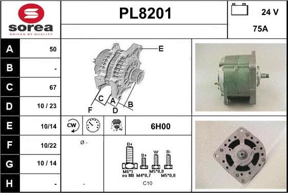 SNRA PL8201 - Alternator www.molydon.hr