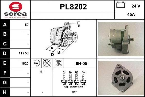 SNRA PL8202 - Alternator www.molydon.hr