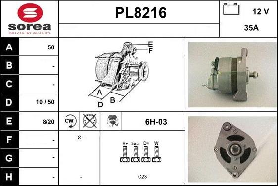 SNRA PL8216 - Alternator www.molydon.hr