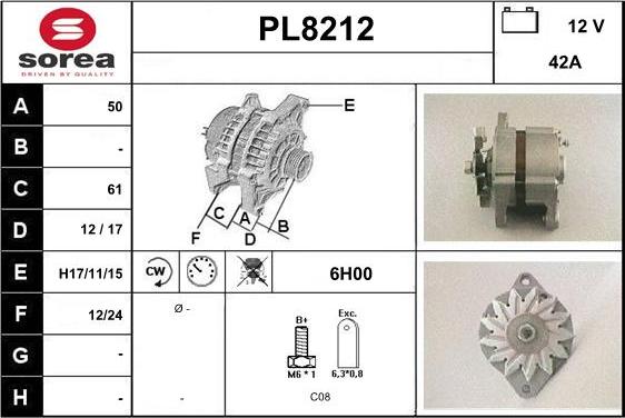 SNRA PL8212 - Alternator www.molydon.hr