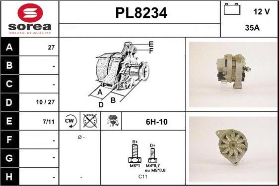 SNRA PL8234 - Alternator www.molydon.hr