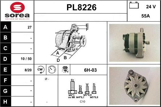 SNRA PL8226 - Alternator www.molydon.hr