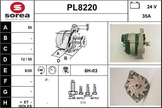 SNRA PL8220 - Alternator www.molydon.hr