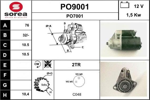 SNRA PO9001 - Starter www.molydon.hr