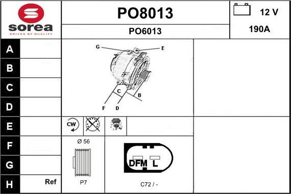 SNRA PO8013 - Alternator www.molydon.hr