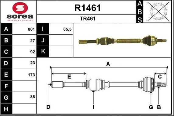 SNRA R1461 - Pogonska osovina www.molydon.hr