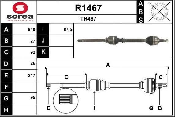 SNRA R1467 - Pogonska osovina www.molydon.hr