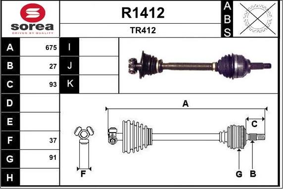 SNRA R1412 - Pogonska osovina www.molydon.hr