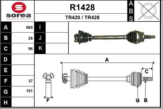 SNRA R1428 - Pogonska osovina www.molydon.hr