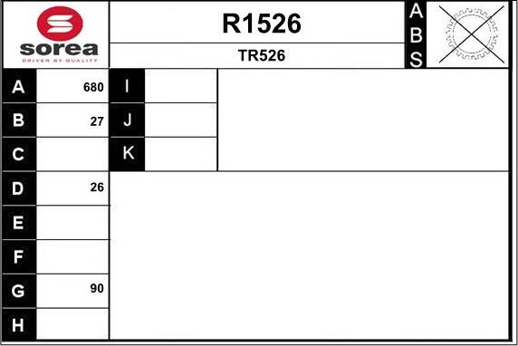 SNRA R1526 - Pogonska osovina www.molydon.hr