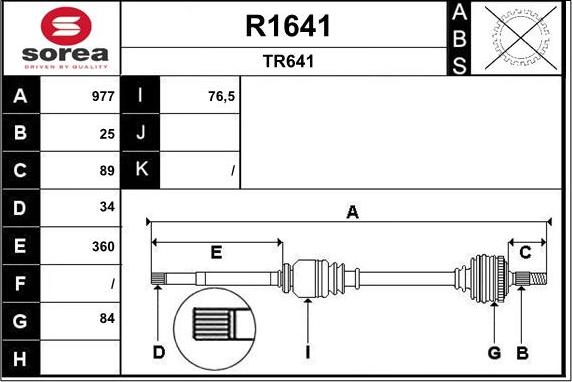 SNRA R1641 - Pogonska osovina www.molydon.hr