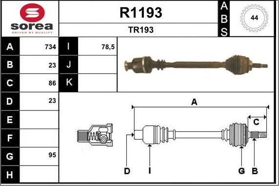 SNRA R1193 - Pogonska osovina www.molydon.hr