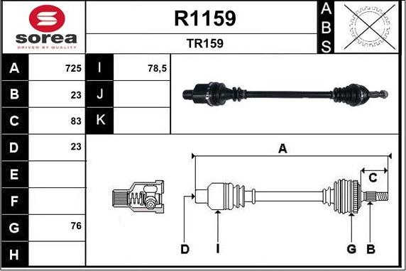 SNRA R1159 - Pogonska osovina www.molydon.hr