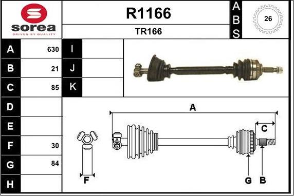 SNRA R1166 - Pogonska osovina www.molydon.hr