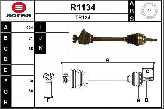 SNRA R1134 - Pogonska osovina www.molydon.hr