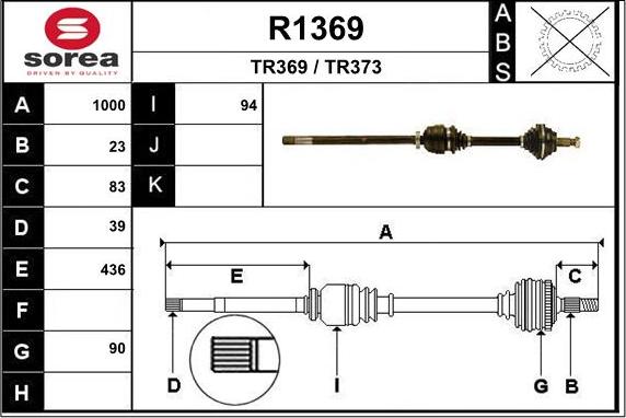 SNRA R1369 - Pogonska osovina www.molydon.hr