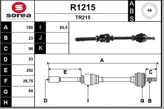 SNRA R1215 - Pogonska osovina www.molydon.hr