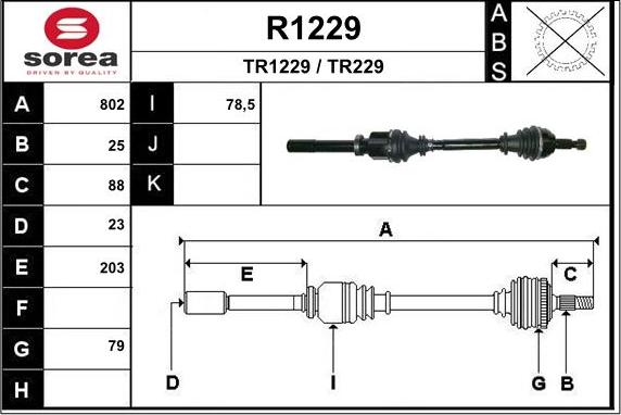 SNRA R1229 - Pogonska osovina www.molydon.hr