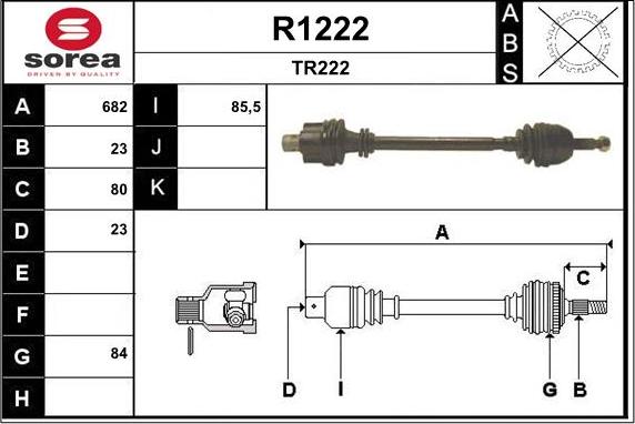 SNRA R1222 - Pogonska osovina www.molydon.hr