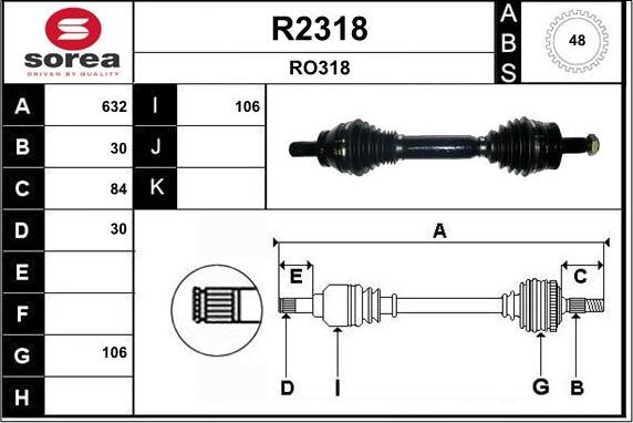 SNRA R2318 - Pogonska osovina www.molydon.hr