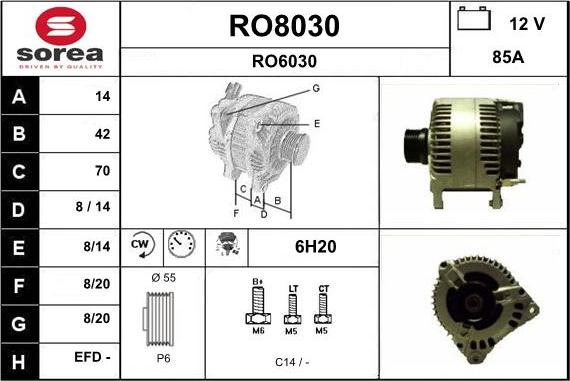 SNRA RO8030 - Alternator www.molydon.hr