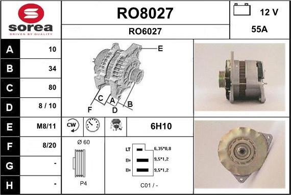 SNRA RO8027 - Alternator www.molydon.hr