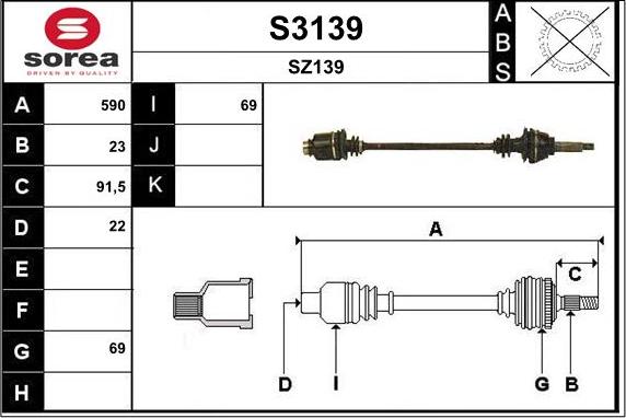 SNRA S3139 - Pogonska osovina www.molydon.hr