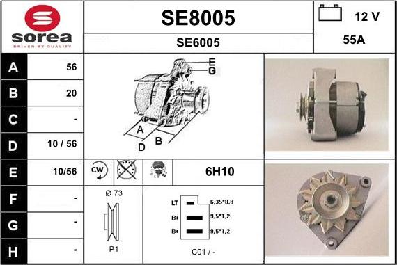 SNRA SE8005 - Alternator www.molydon.hr