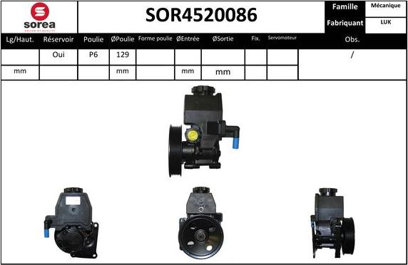 SNRA SOR4520086 - Hidraulična pumpa, upravljanje www.molydon.hr