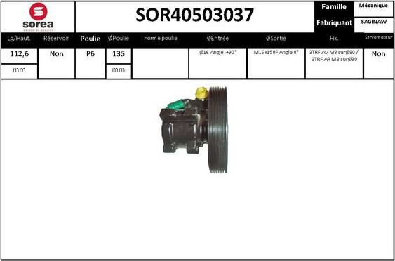 SNRA SOR40503037 - Hidraulična pumpa, upravljanje www.molydon.hr