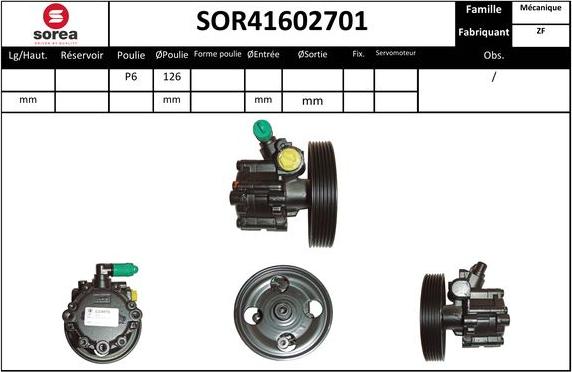 SNRA SOR41602701 - Hidraulična pumpa, upravljanje www.molydon.hr