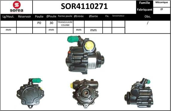 SNRA SOR4110271 - Hidraulična pumpa, upravljanje www.molydon.hr