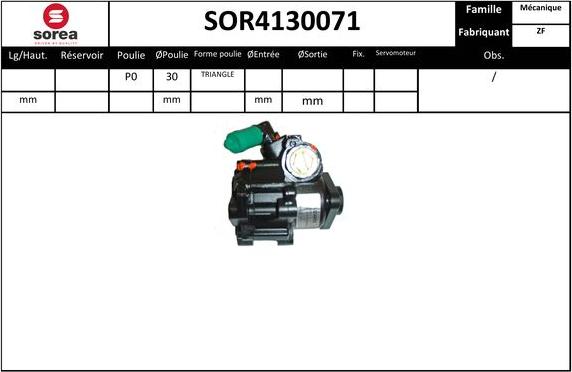 SNRA SOR4130071 - Hidraulična pumpa, upravljanje www.molydon.hr