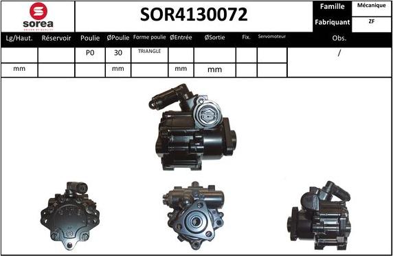 SNRA SOR4130072 - Hidraulična pumpa, upravljanje www.molydon.hr