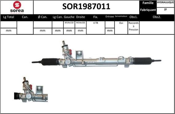 SNRA SOR1987011 - upravljački mehanizam www.molydon.hr