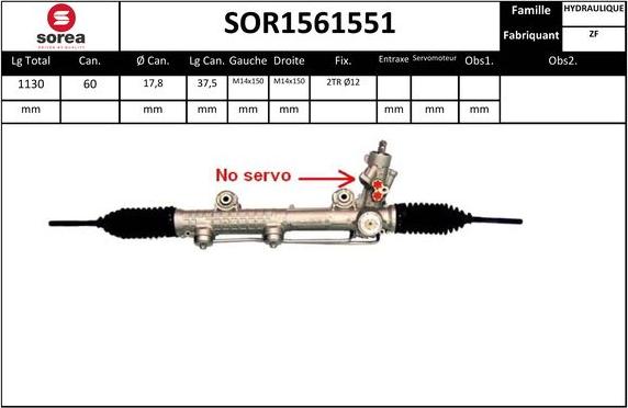 SNRA SOR1561551 - upravljački mehanizam www.molydon.hr