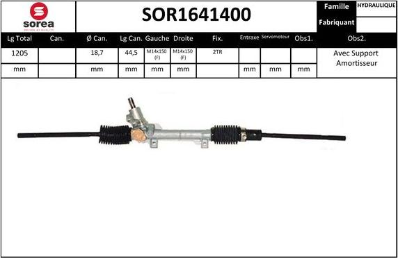 SNRA SOR1641400 - upravljački mehanizam www.molydon.hr