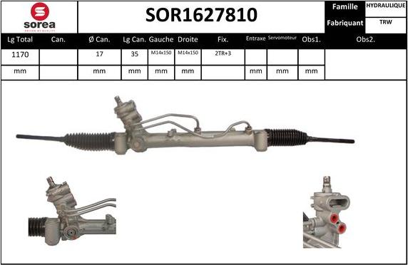 SNRA SOR1627810 - upravljački mehanizam www.molydon.hr