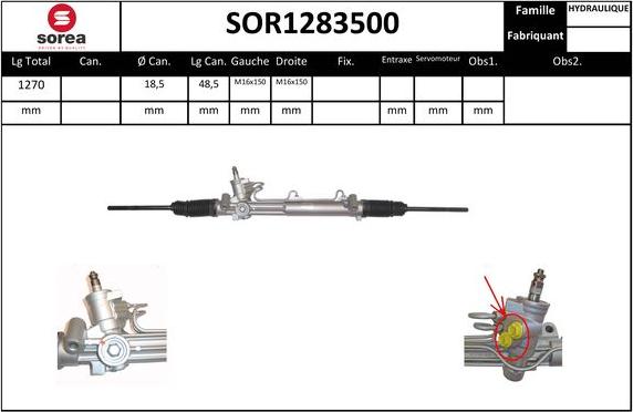 SNRA SOR1283500 - upravljački mehanizam www.molydon.hr