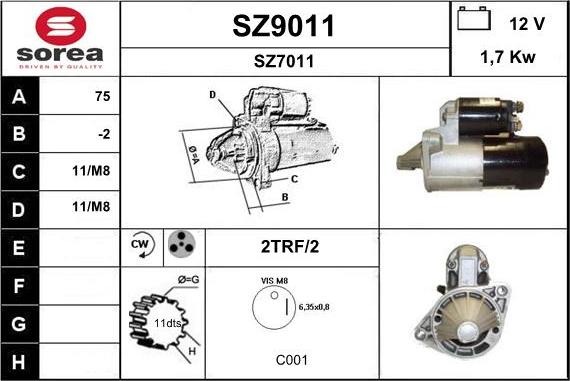 SNRA SZ9011 - Starter www.molydon.hr