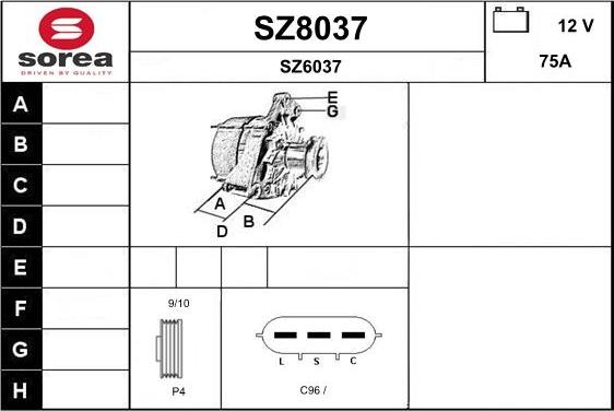 SNRA SZ8037 - Alternator www.molydon.hr