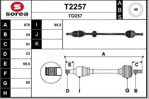 SNRA T2257 - Pogonska osovina www.molydon.hr