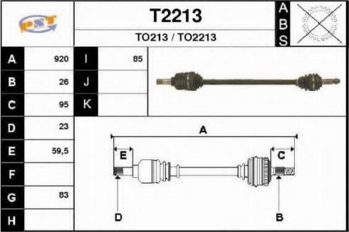 SNRA T2213 - Pogonska osovina www.molydon.hr