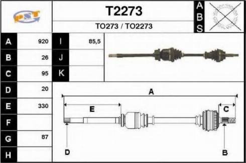 SNRA T2273 - Pogonska osovina www.molydon.hr