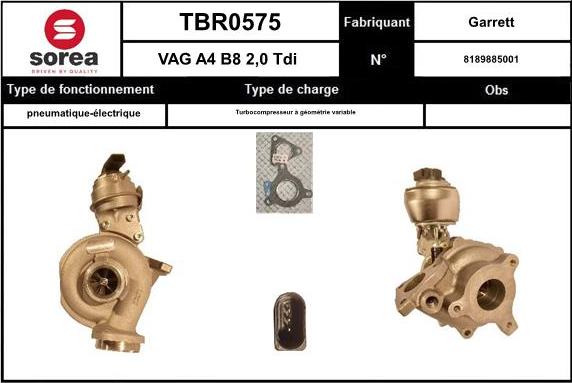 SNRA TBR0575 - Kompresor, prehranjivac www.molydon.hr