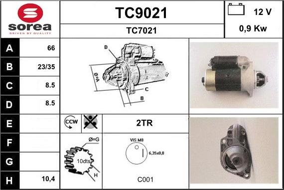 SNRA TC9021 - Starter www.molydon.hr