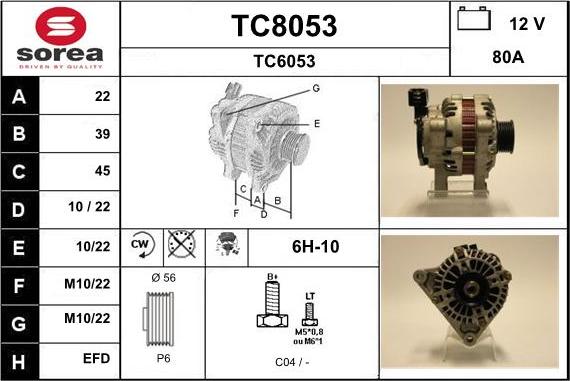 SNRA TC8053 - Alternator www.molydon.hr