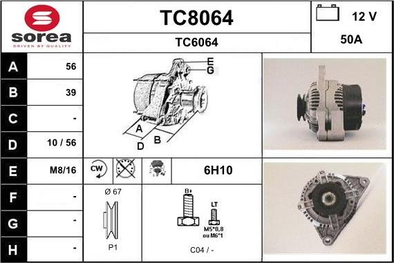 SNRA TC8064 - Alternator www.molydon.hr