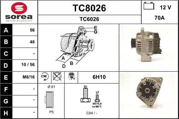 SNRA TC8026 - Alternator www.molydon.hr