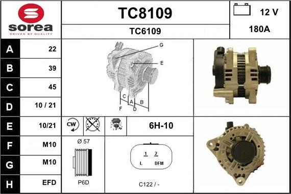 SNRA TC8109 - Alternator www.molydon.hr